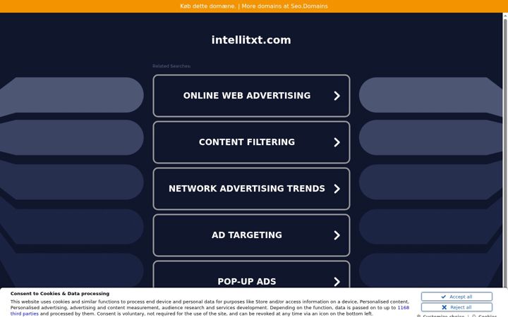 Screenshot of intellitxt.com
