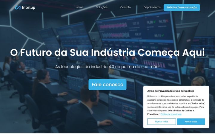 Screenshot of intelup.com.br