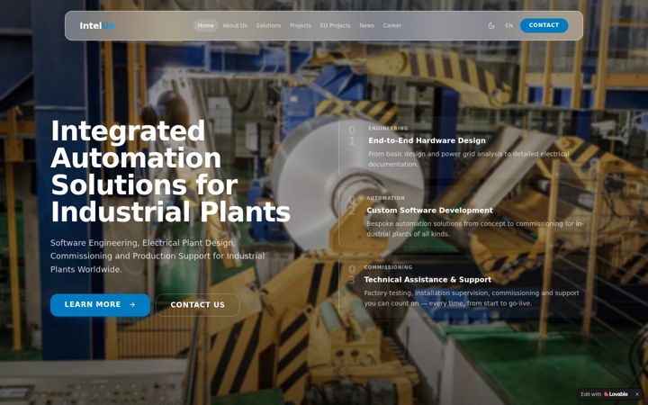 Screenshot of intelup.hr