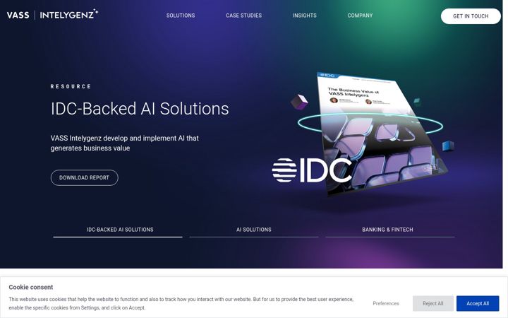 Screenshot of intelygenz.com