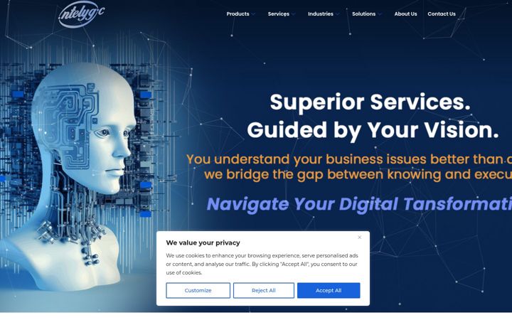 Screenshot of intelygic.com