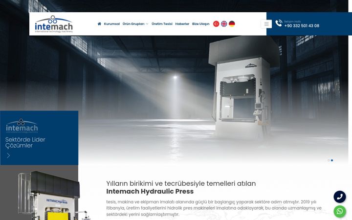 Screenshot of intemach.com