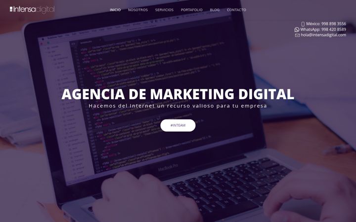 Screenshot of intensadigital.com