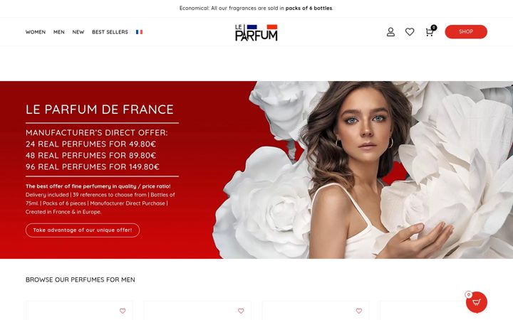 Screenshot of intense-parfum.com