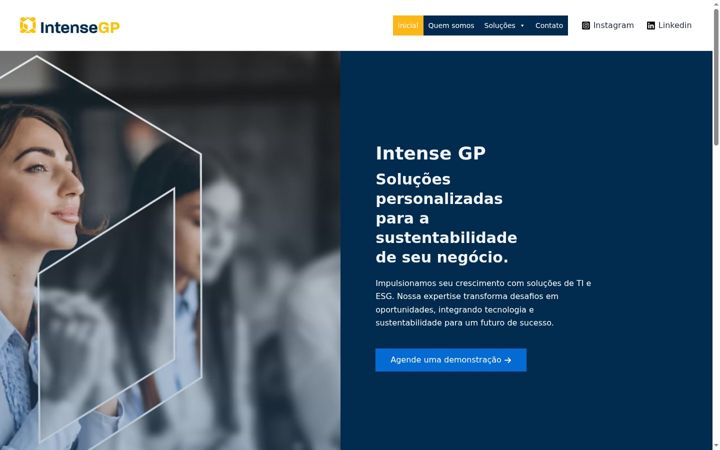 Screenshot of intensegp.com.br