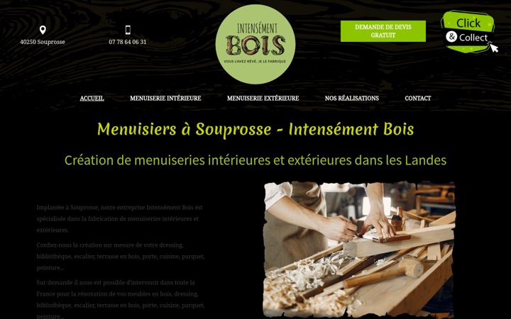Screenshot of intensement-bois.com