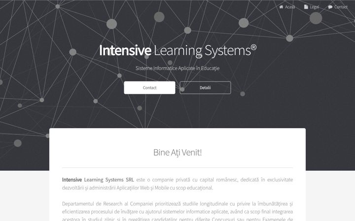 Screenshot of intensivelearning.ro