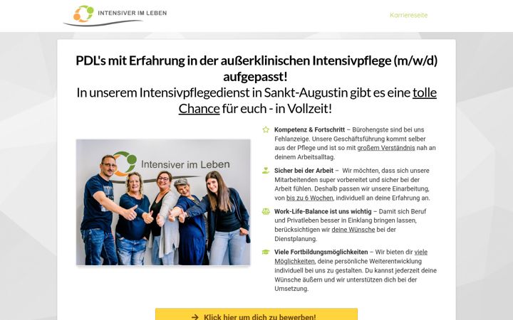 Screenshot of intensiver-im-leben-karriere.com