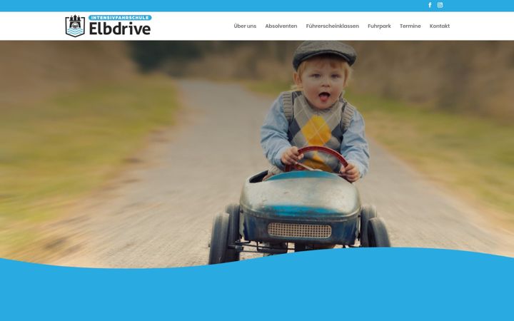 Screenshot of intensivfahrschule-elbdrive.de