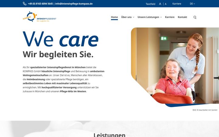 Screenshot of intensivpflege-kompass.de