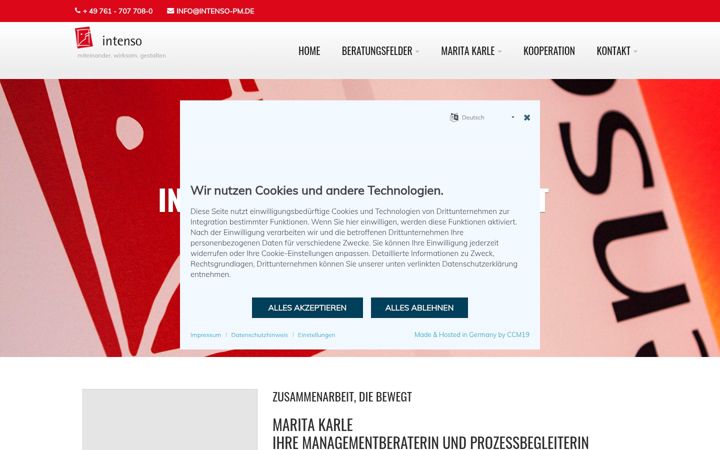 Screenshot of intenso-pm.de
