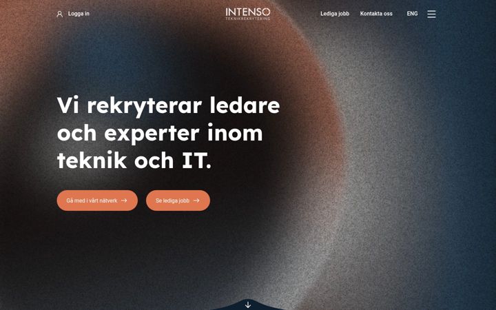 Screenshot of intenso.se