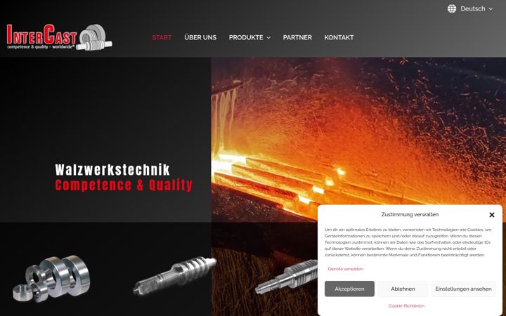 Screenshot of inter-cast.ch