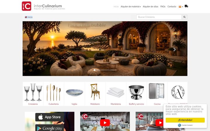 Screenshot of inter-culinarium.com