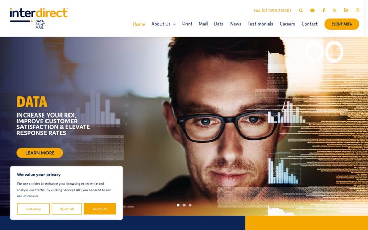 Screenshot of inter-direct.co.uk