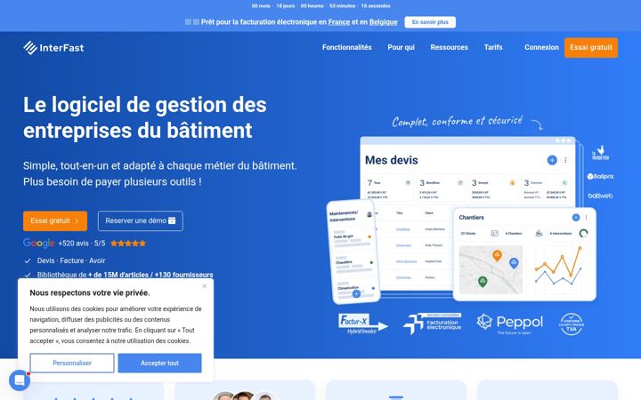 Screenshot of inter-fast.fr