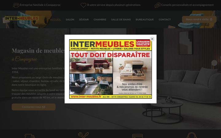 Screenshot of inter-meubles.fr