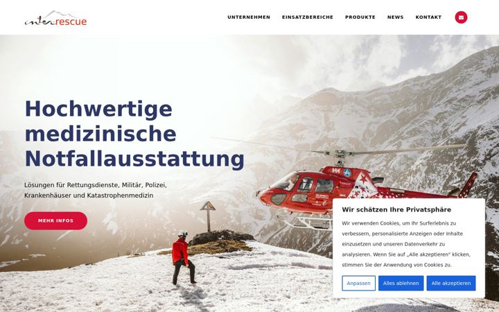 Screenshot of inter-rescue.de