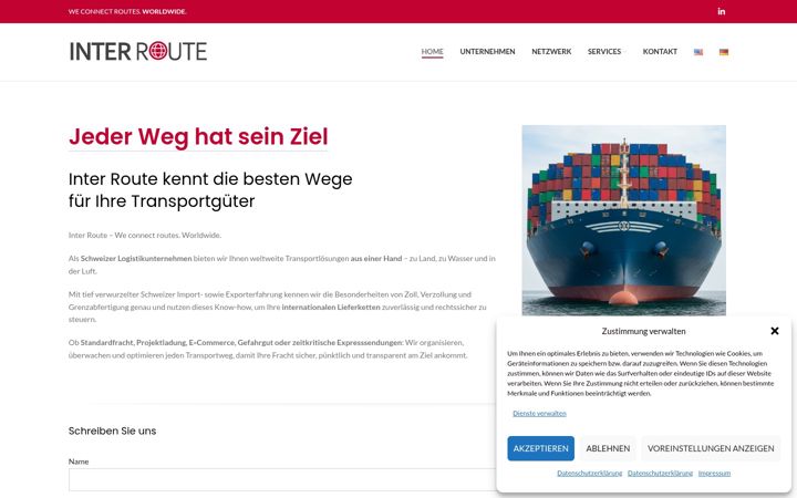 Screenshot of inter-route.com