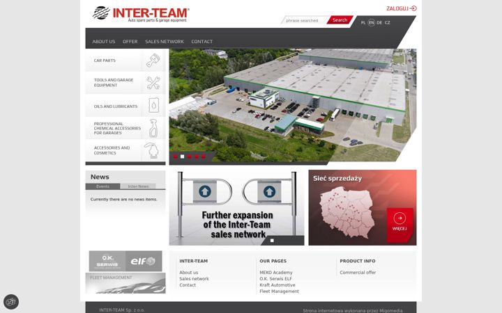 Screenshot of inter-team.com.pl