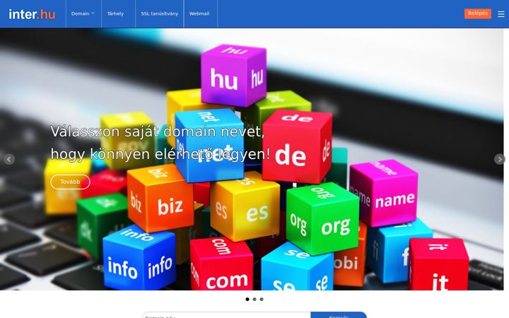 Screenshot of inter.hu