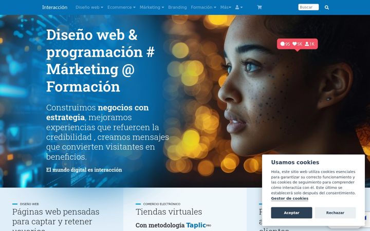 Screenshot of interaccion.com