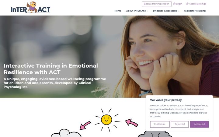 Screenshot of interact-programme.co.uk