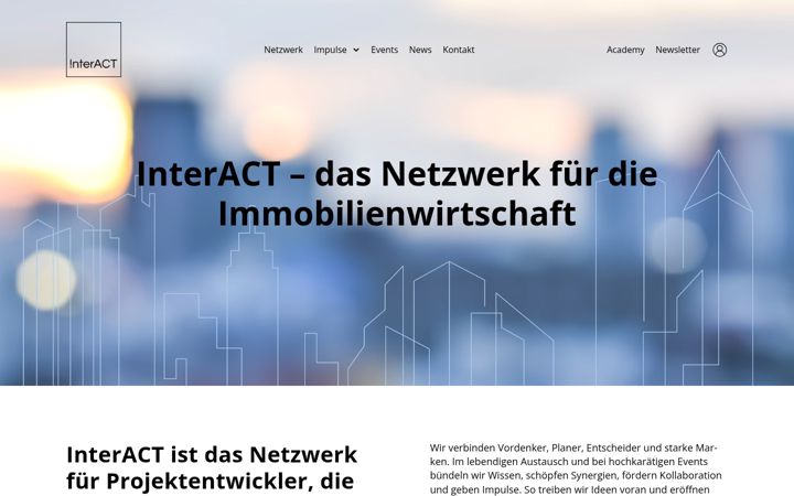 Screenshot of interact.network