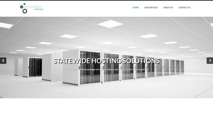 Screenshot of interacthosting.com.au