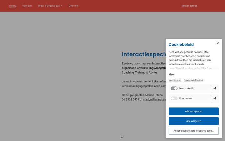 Screenshot of interactiespecialist.nl