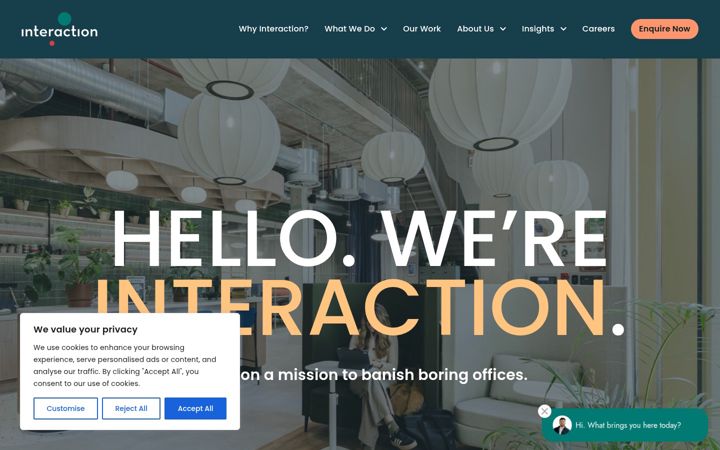 Screenshot of interaction.uk.com