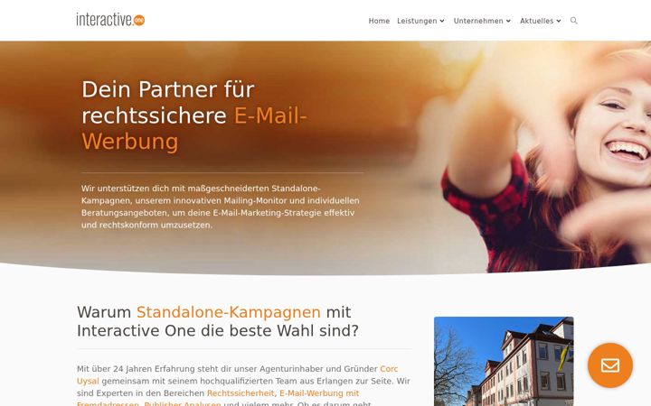 Screenshot of interactive-one.de
