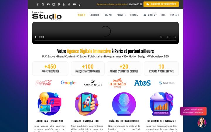 Screenshot of interactive-studio.fr