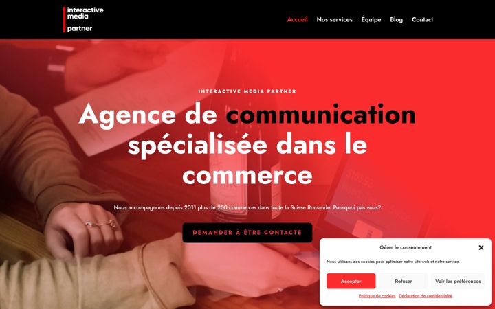 Screenshot of interactivemediapartner.ch
