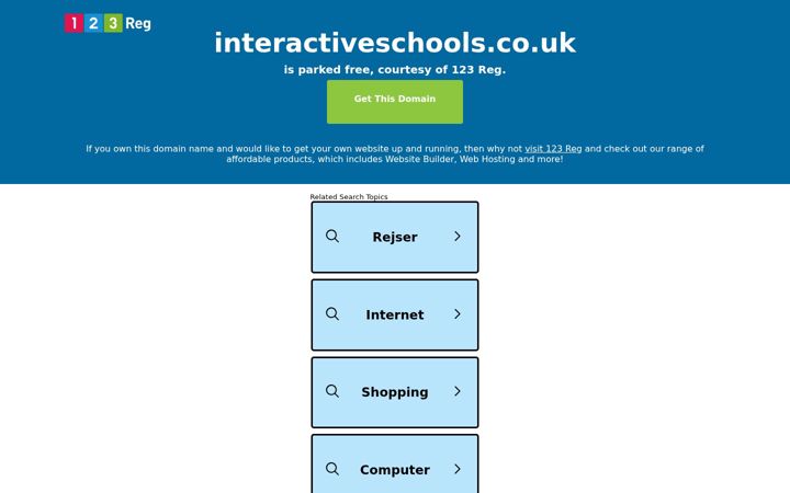 Screenshot of interactiveschools.co.uk