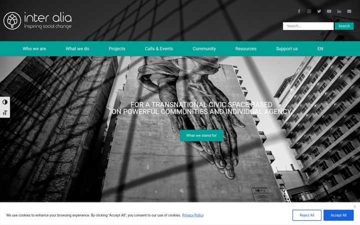 Screenshot of interaliaproject.com