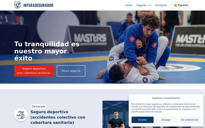 Screenshot of interasegurador.com
