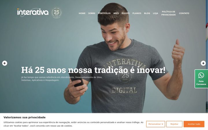 Screenshot of interativadigital.com.br