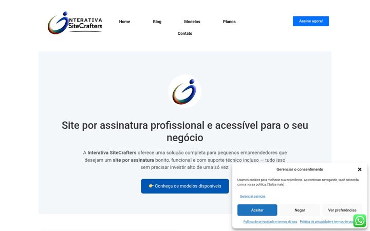 Screenshot of interativasitecrafters.com.br