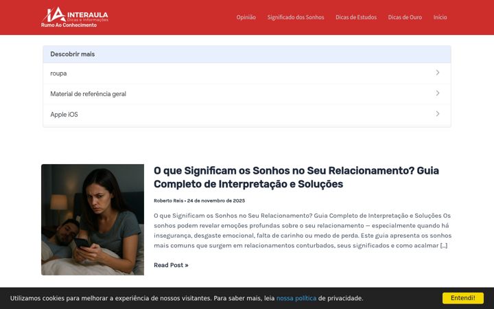 Screenshot of interaula.com