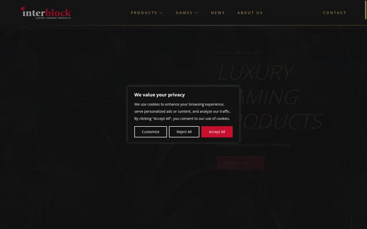 Screenshot of interblockgaming.com