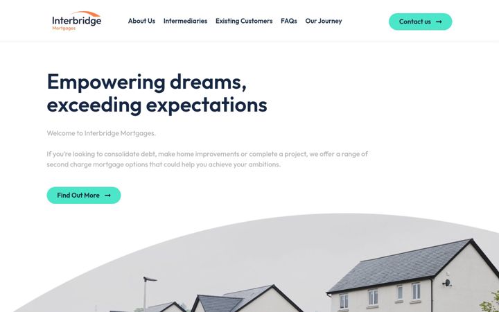 Screenshot of interbridgemortgages.com