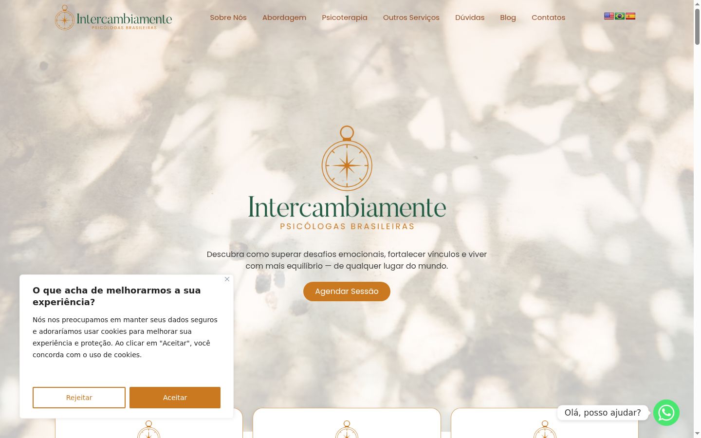 Screenshot des Einwilligungsbanners vor jeglicher Interaktion