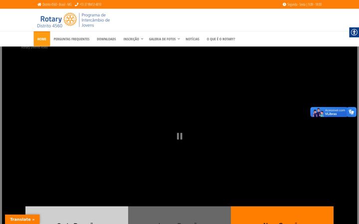 Screenshot of intercambio4560.org.br