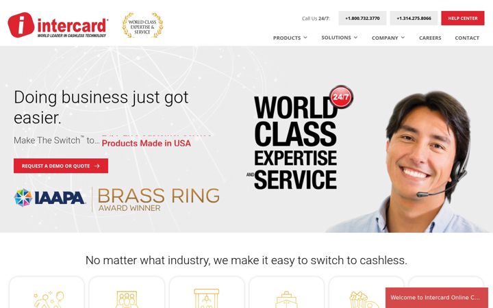 Screenshot of intercardinc.com