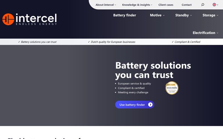 Screenshot of intercel.eu