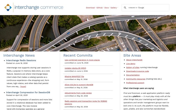 Screenshot of interchangecommerce.org