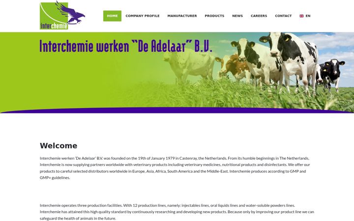 Screenshot of interchemie.com