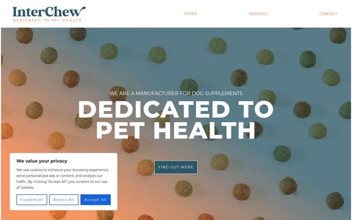 Screenshot of interchew.com