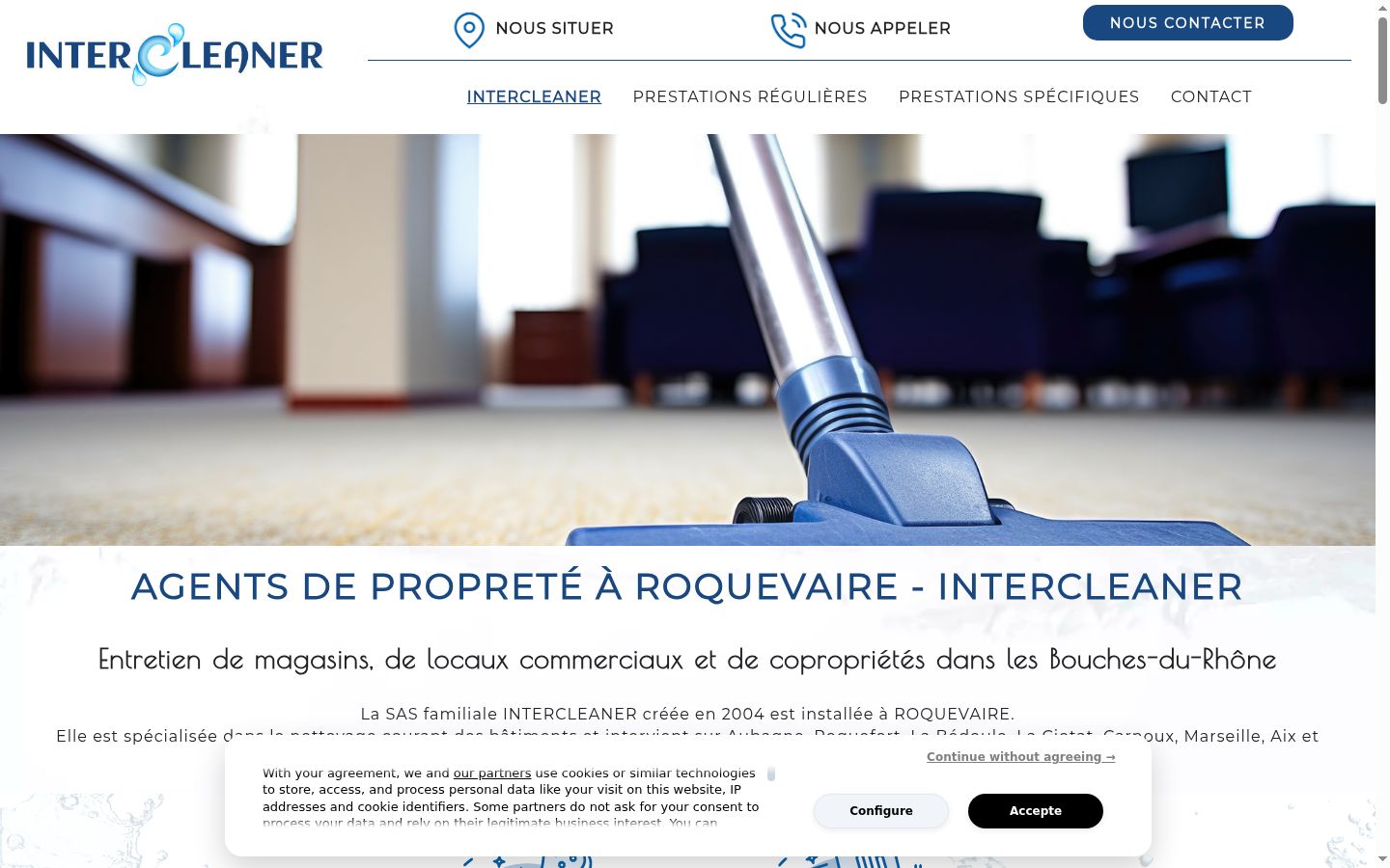 Screenshot tal-banner tal-kunsens muri qabel kwalunkwe interazzjoni